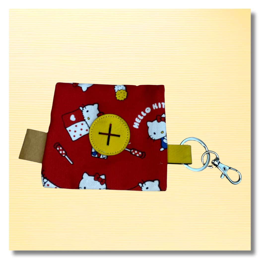 Pochette pour sacs à crottes Kawaii Rouge
