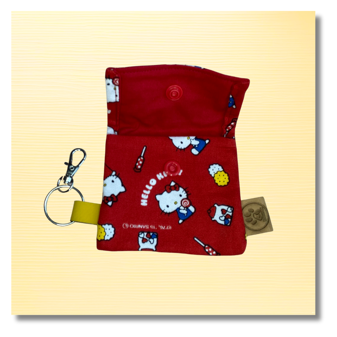 Pochette pour sacs à crottes Kawaii Rouge