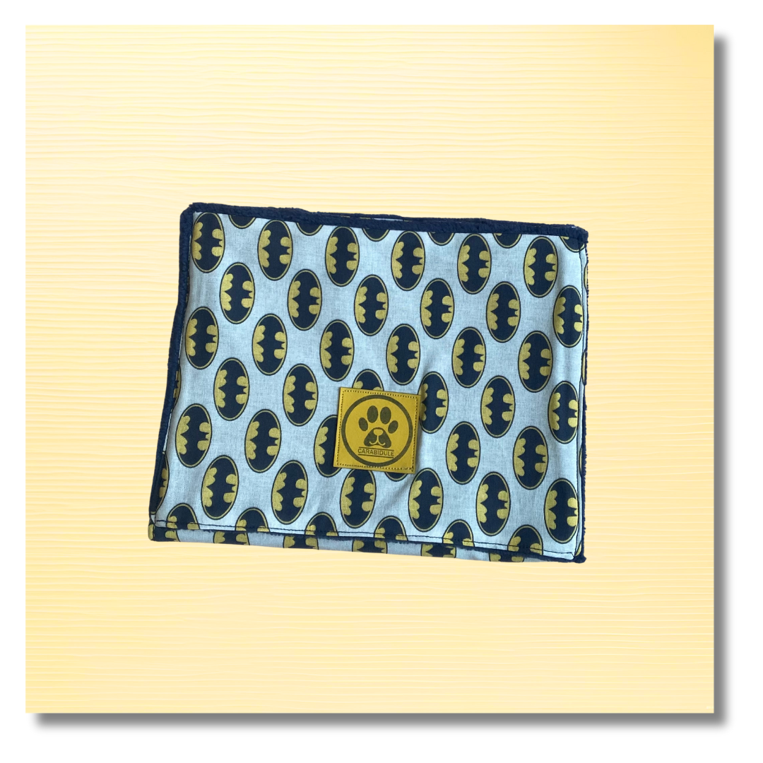 Serviette essuie-pattes License Super Héros bleu