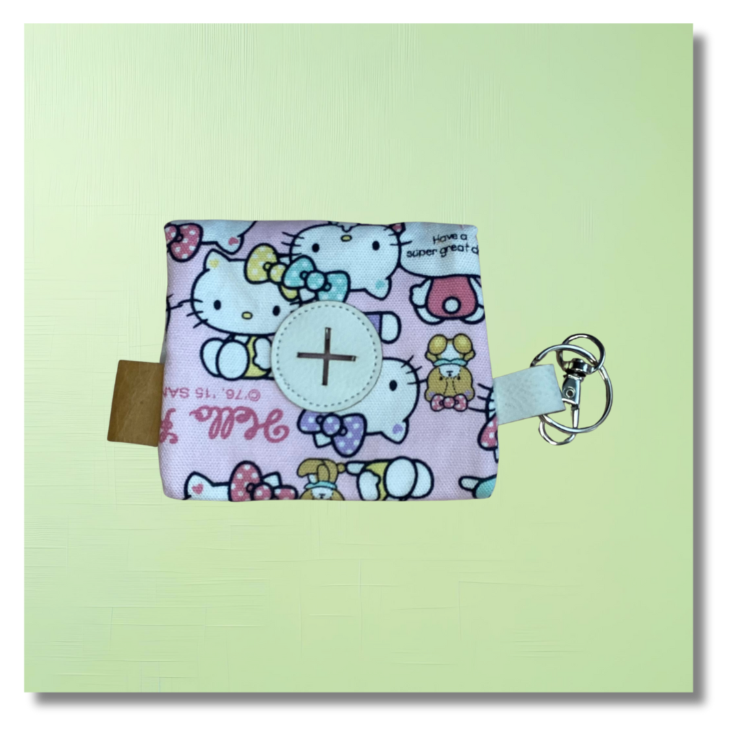 Pochette pour sacs à crottes Kawaii Hello