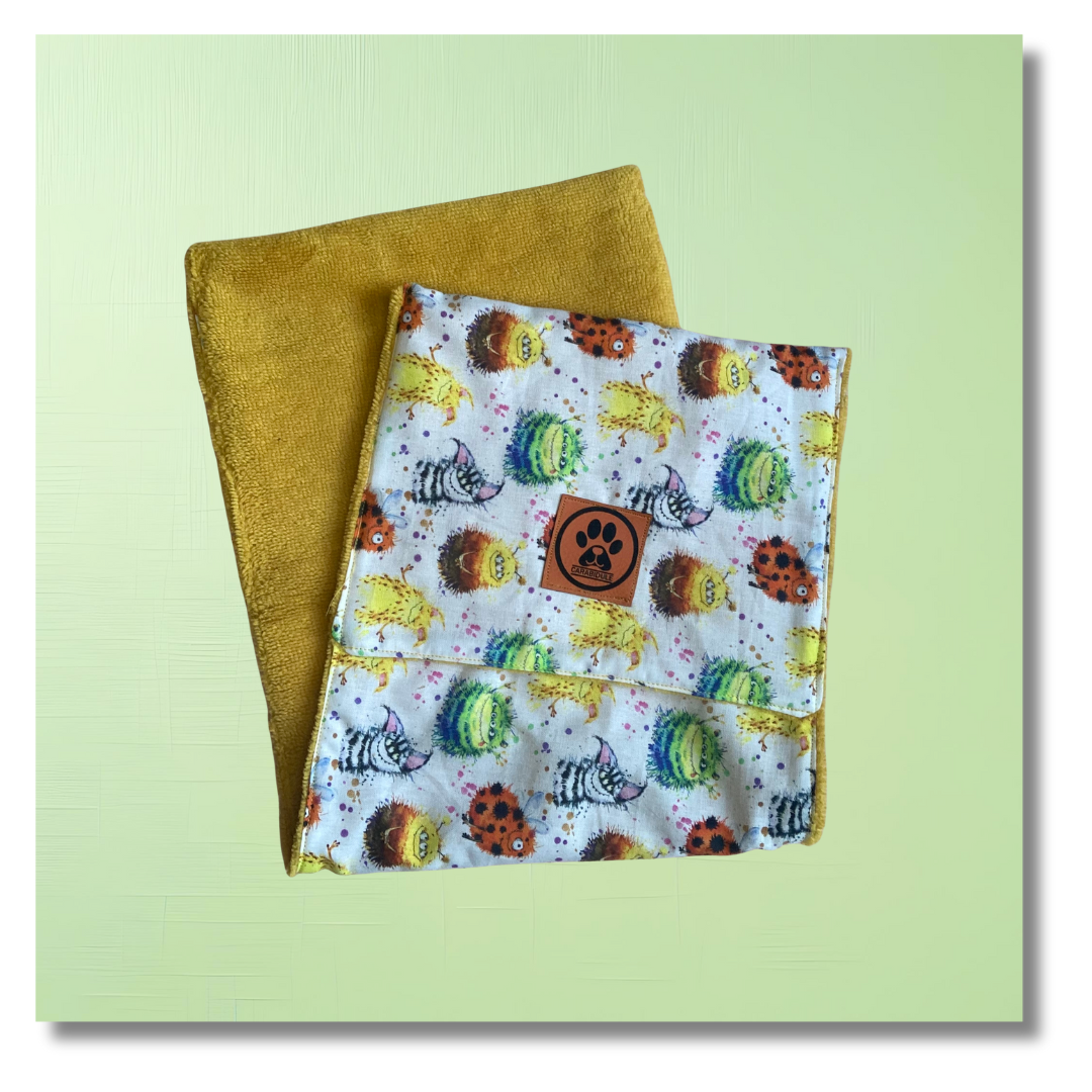 Serviette essuie-pattes Monsters Jaune