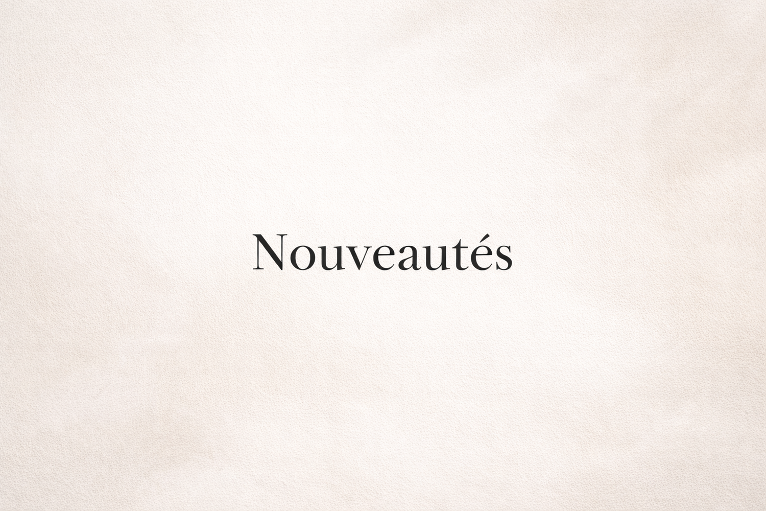 Nouveautés !