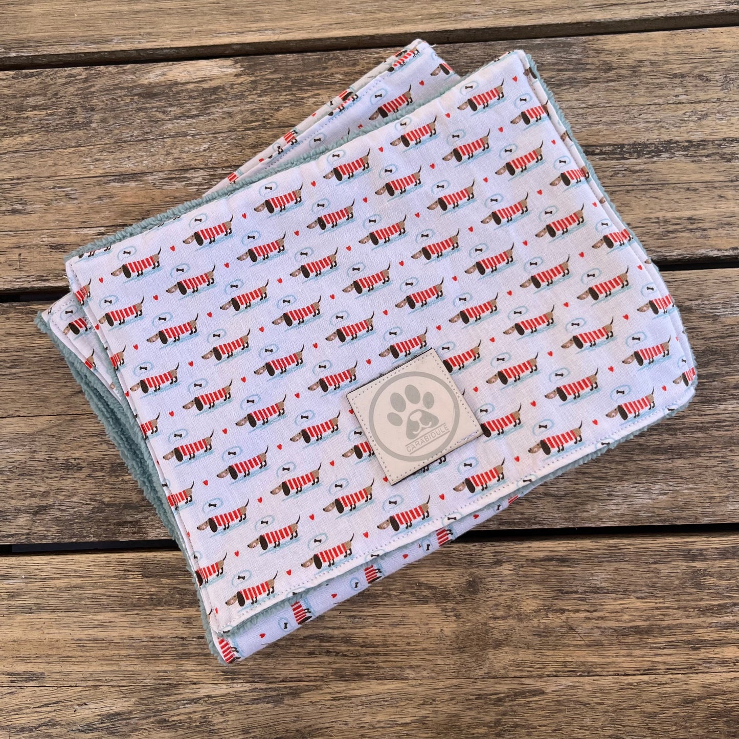 Serviette essuie-pattes pour chien – Teckel