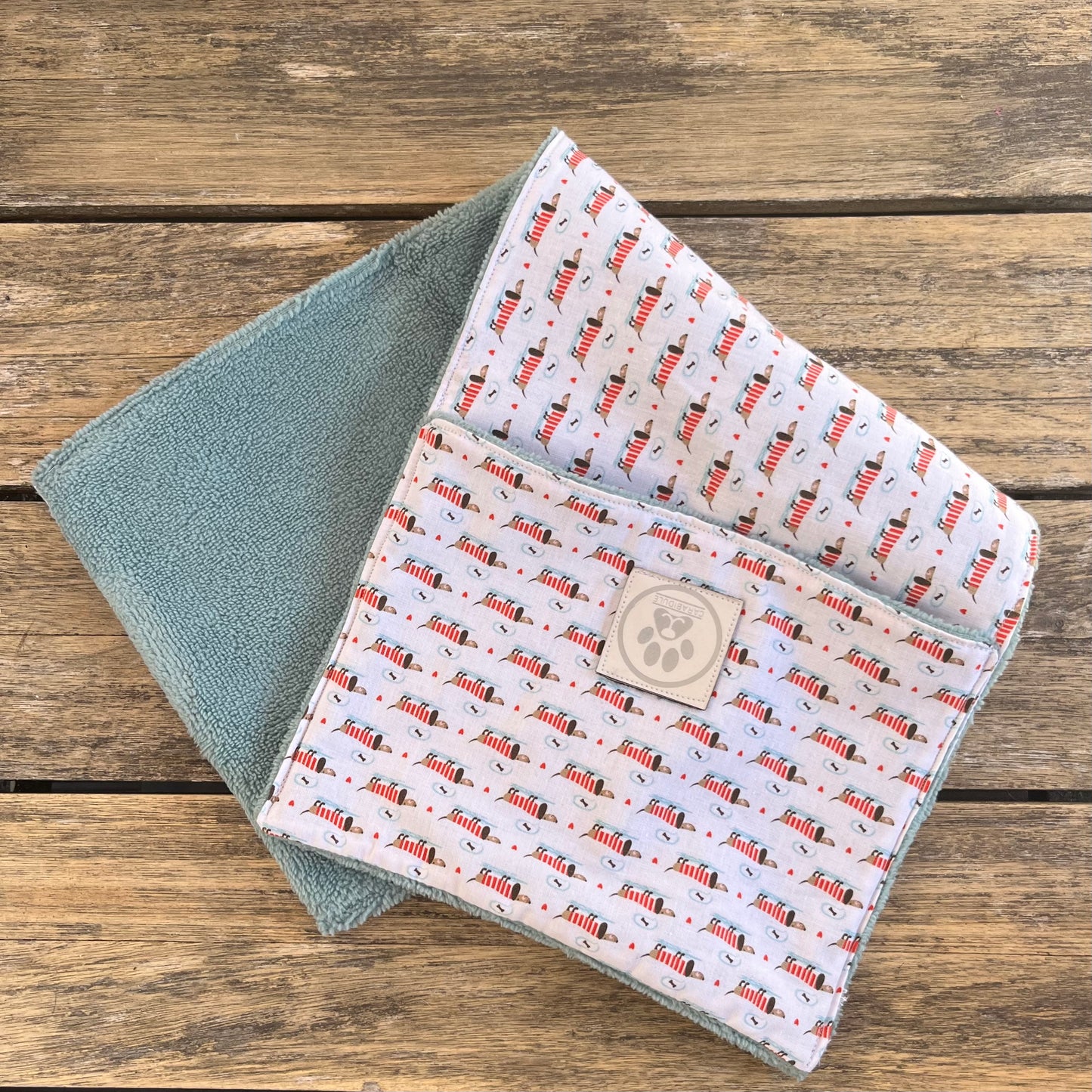 Serviette essuie-pattes pour chien – Teckel