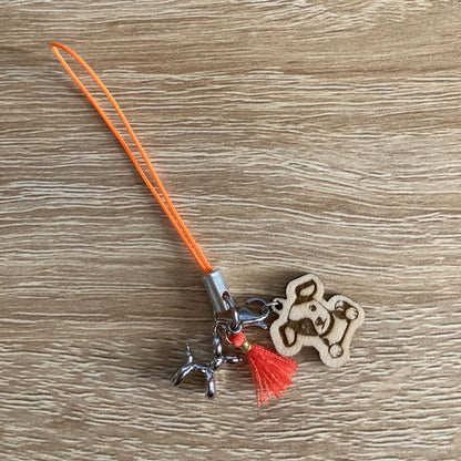 Breloque charm chien téléphone Carabidule