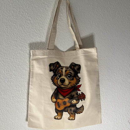 tote bag chien illustration numérique Le Complice Carabidule