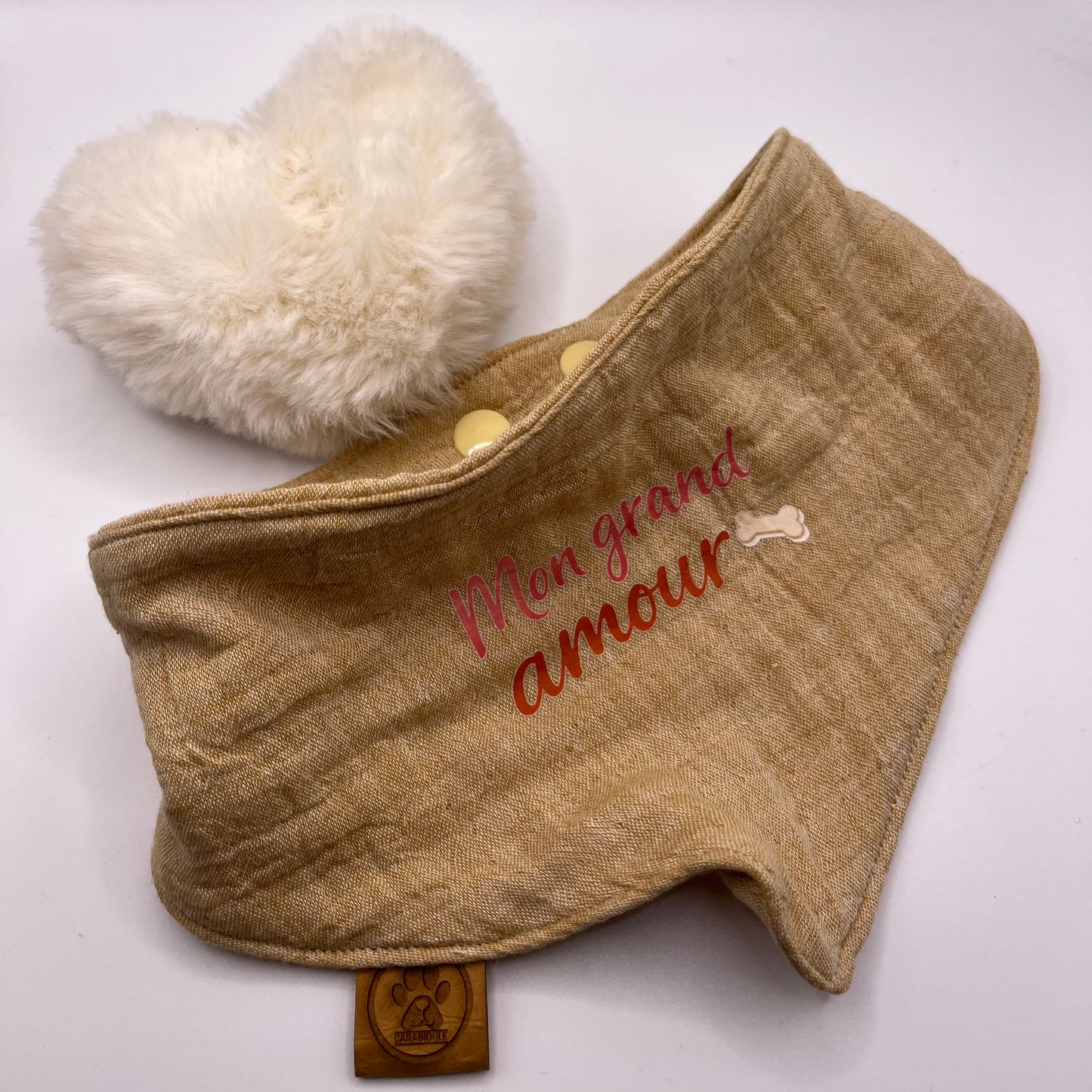 🐾 Bandana chien et chat personnalisé – Capsule Saint-Valentin