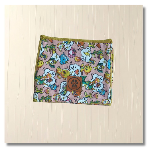 Serviette essuie-pattes Poke Jaune