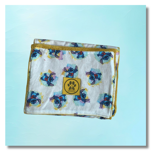 Serviette essuie-pattes License Stitch Jaune