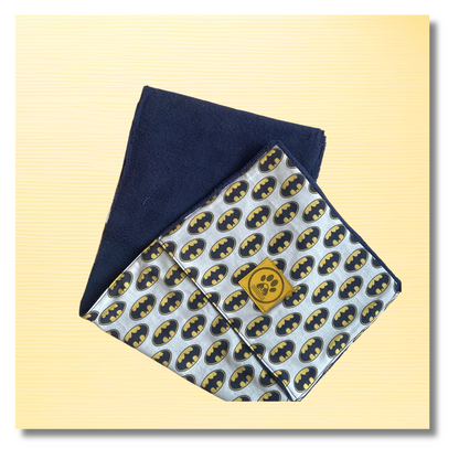 Serviette essuie-pattes License Super Héros bleu