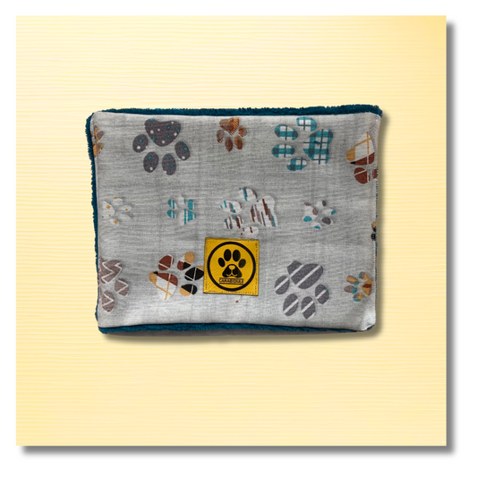 New ! Serviette essuie-pattes Pattounes Bleu