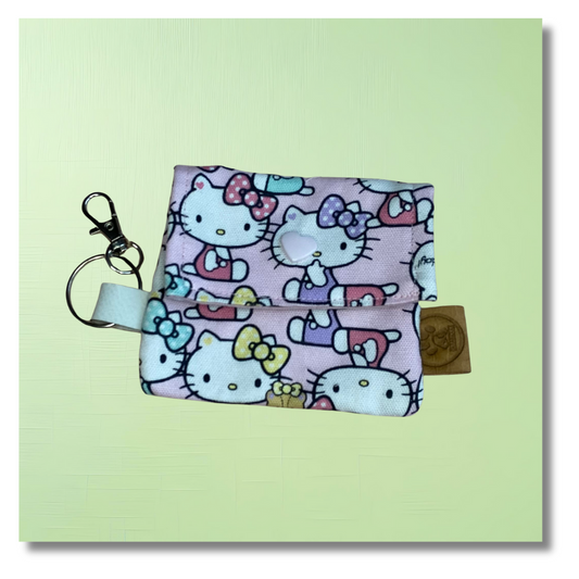 Pochette pour sacs à crottes Kawaii Hello
