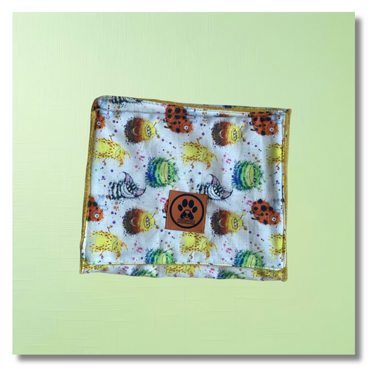Serviette essuie-pattes Monsters Jaune
